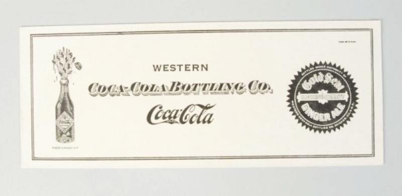 Coca-Cola Blotter with Exploding Bottle