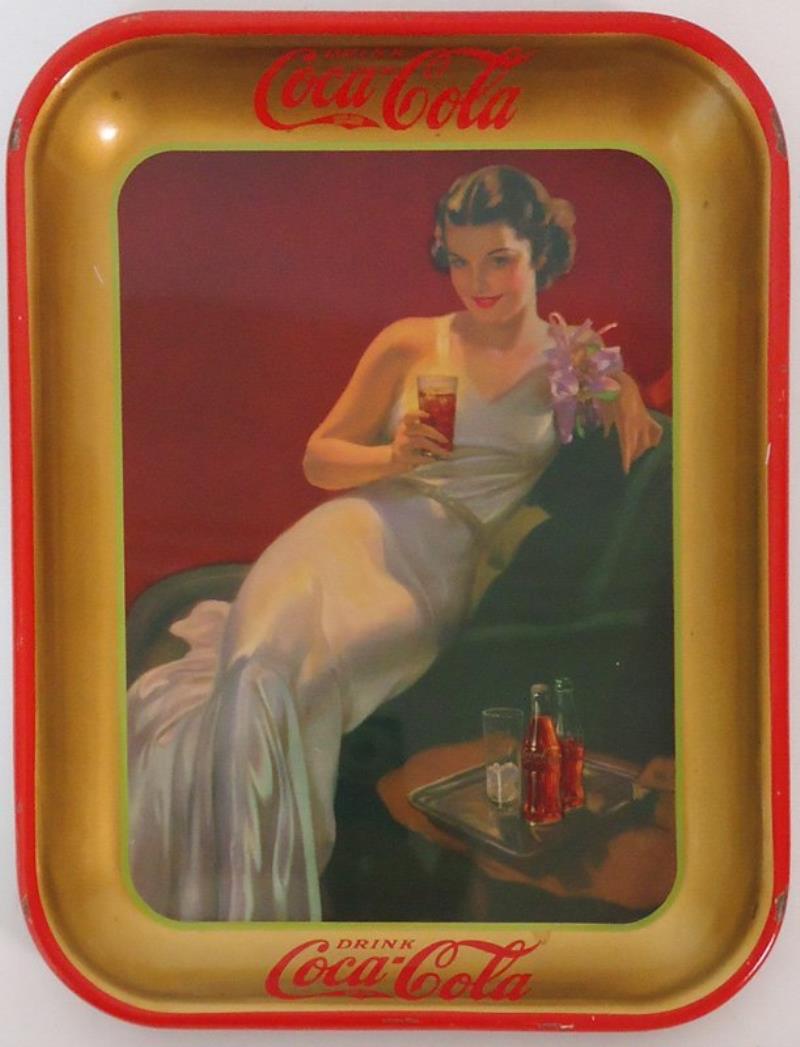 COCA-COLA SERVING TRAY 1936