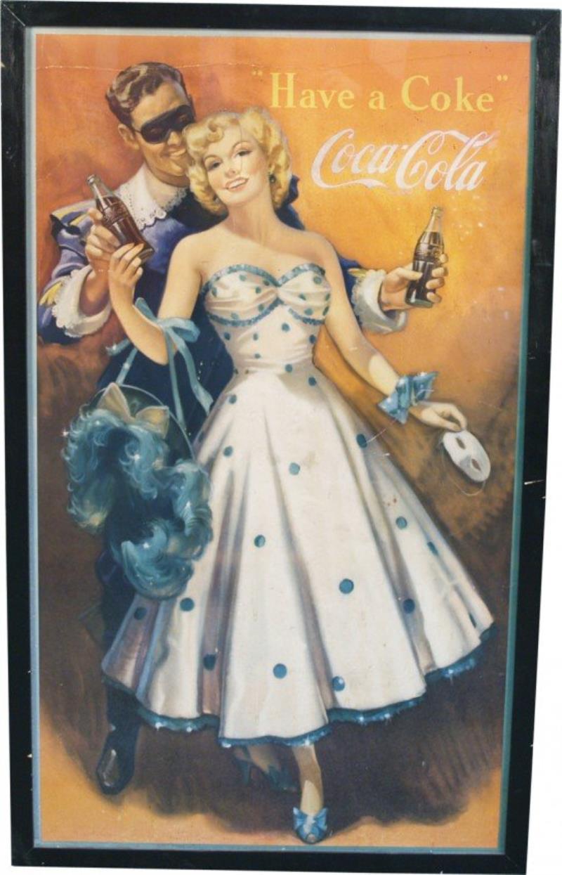 Coca Cola "Have A Coke" Cardboard Lithograph Sign