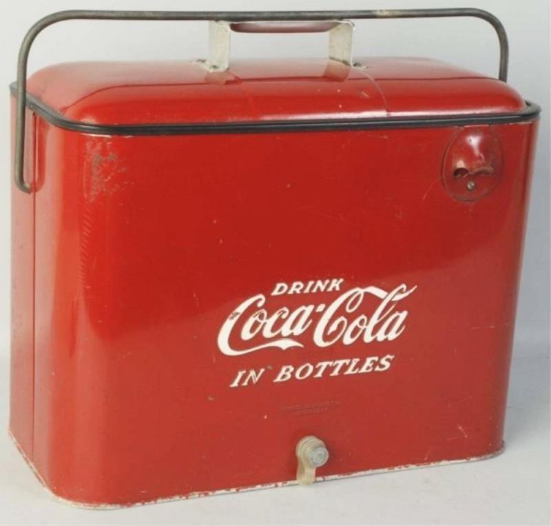 1950s Coca-Cola Larger Airline Style Cooler.