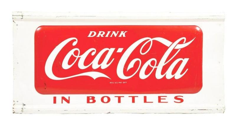 DRINK COCA-COLA IN BOTTLES SIGN.