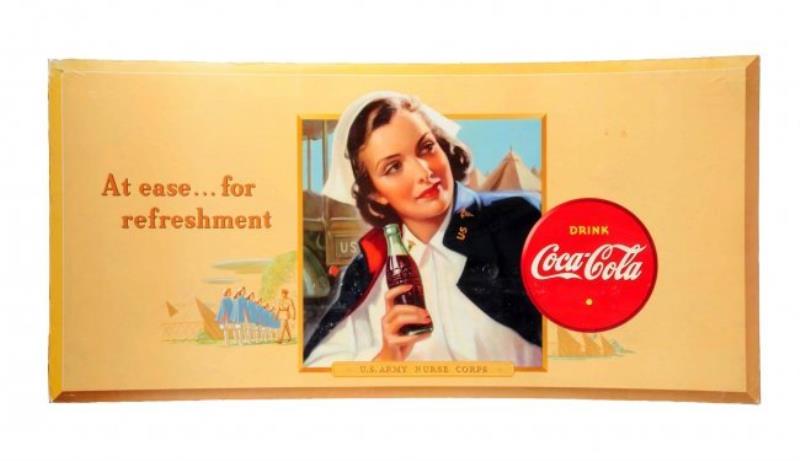 1942 Coca - Cola Army Nurse Large Poster.