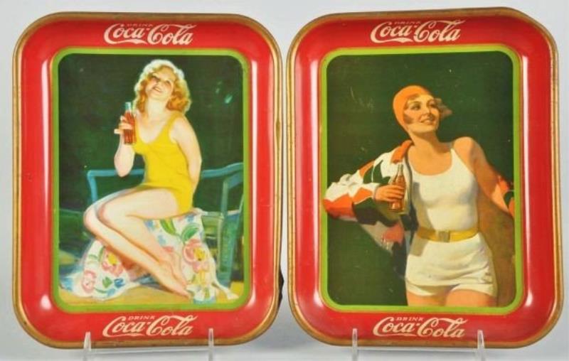 1930 & 1932 Coca-Cola Serving Trays