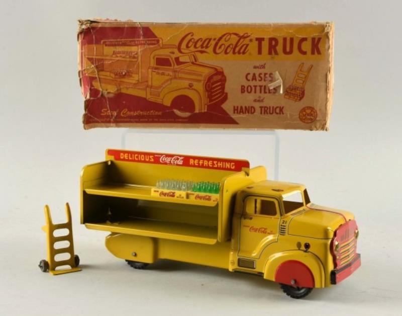 Marx Yellow Steel Coca-Cola Delivery Truck #21.