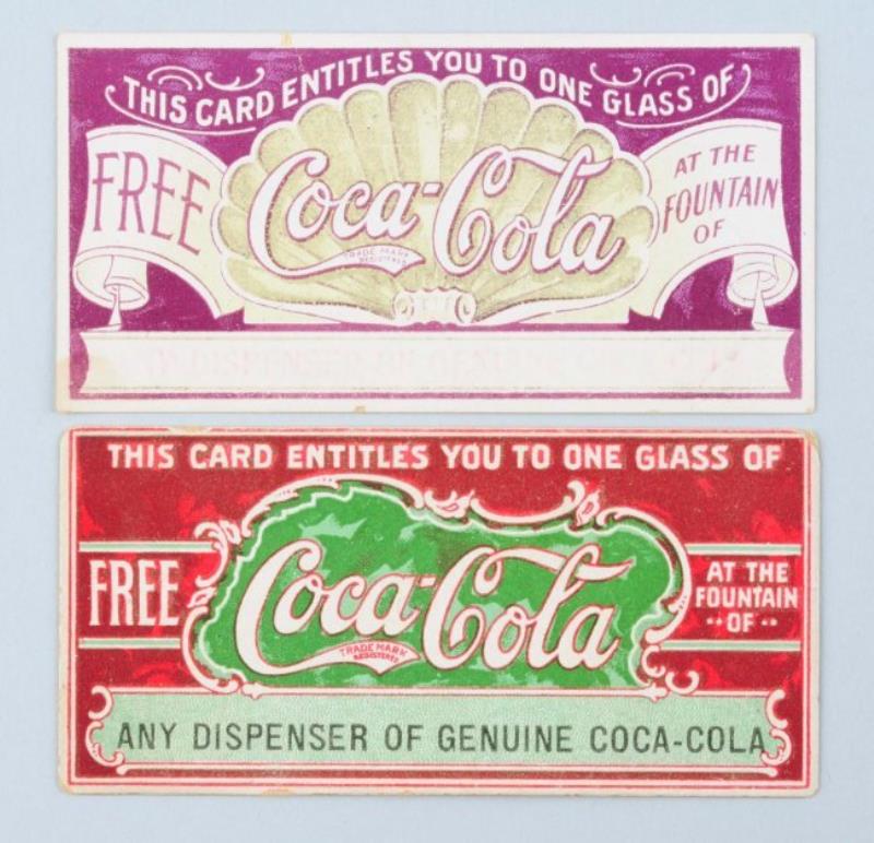 1908 Coca Cola Coupons.