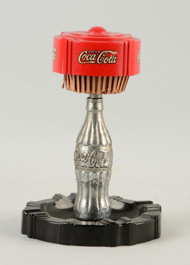 Early Coca-Cola Match Pull Ashtray Value & Price Guide