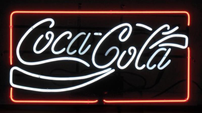 Coca-Cola neon sign, Enjoy Coca-Cola, Exc working cond,