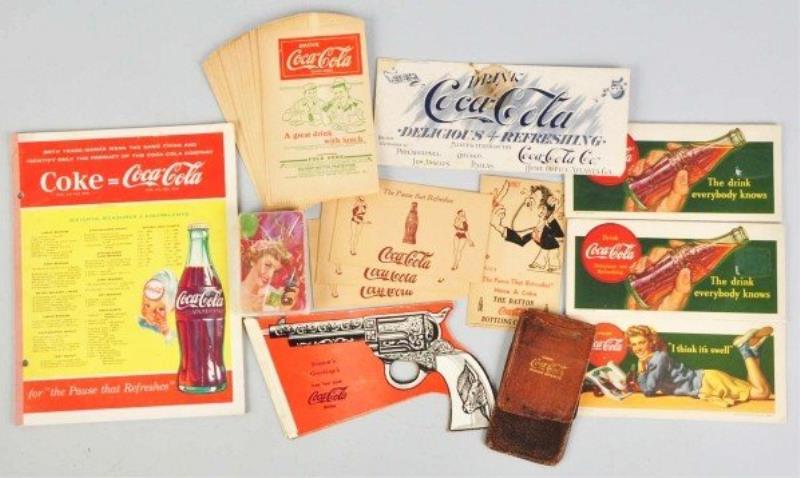 Coca-cola Smalls (24), Includes (8) Nos School Writing Value & Price Guide