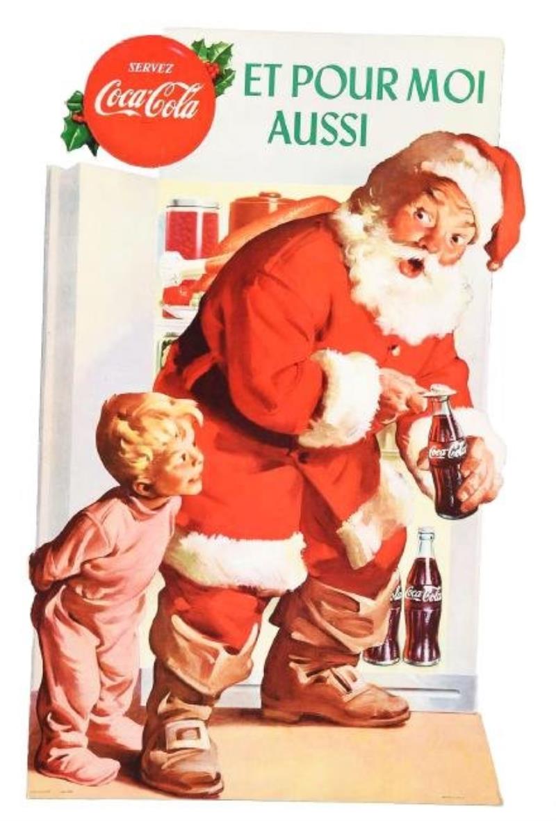French Canadian Coca-Cola Diecut Advertising Sign
