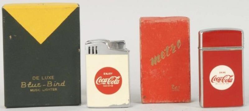 Metro & Blue Bird Coca-Cola Musical Lighters