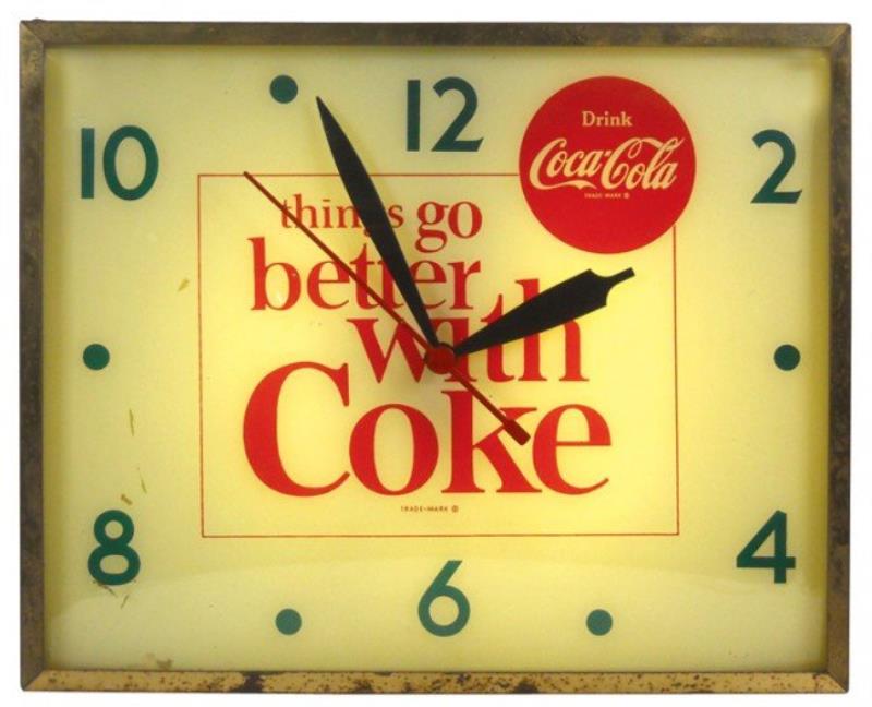 Coca-Cola "things go better with Coke" light-up c