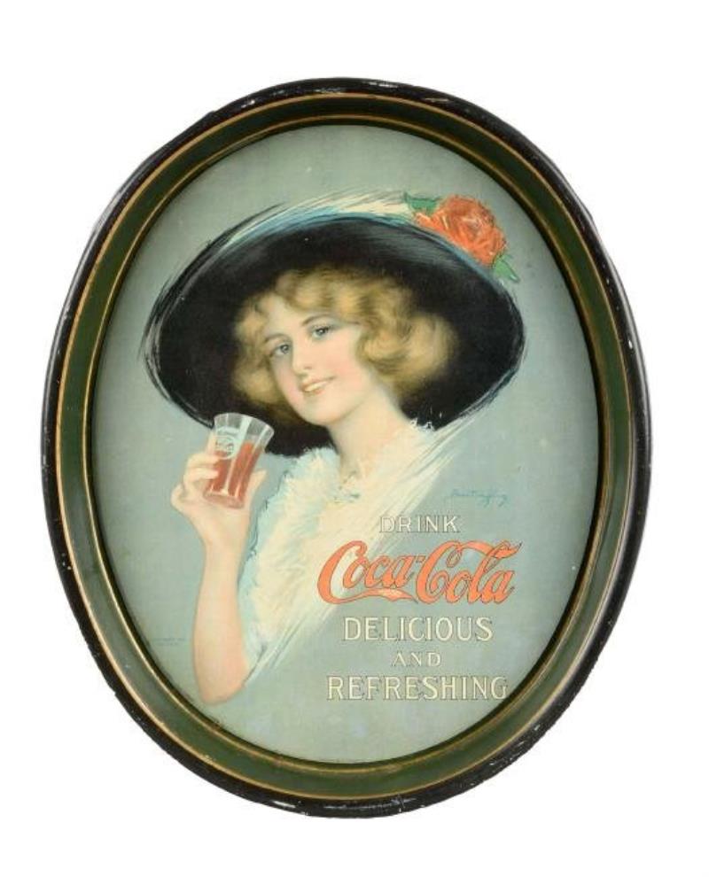 1912 Coca - Cola Tin Advertising Tray