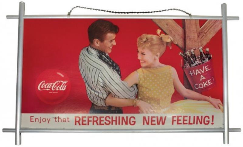 Coca-Cola cdbd sign, square dancers, "Enjoy that