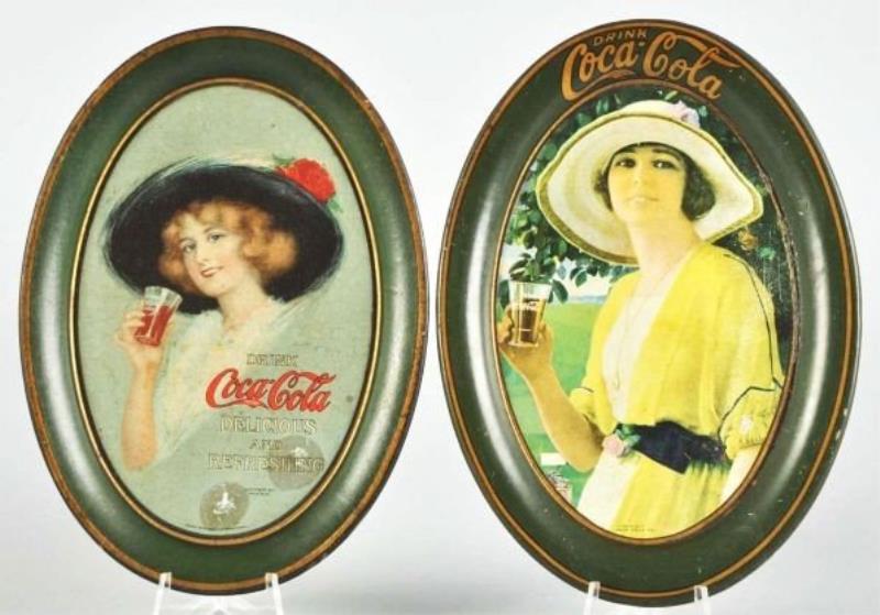 1913 & 1920 Coca-Cola Change Trays.