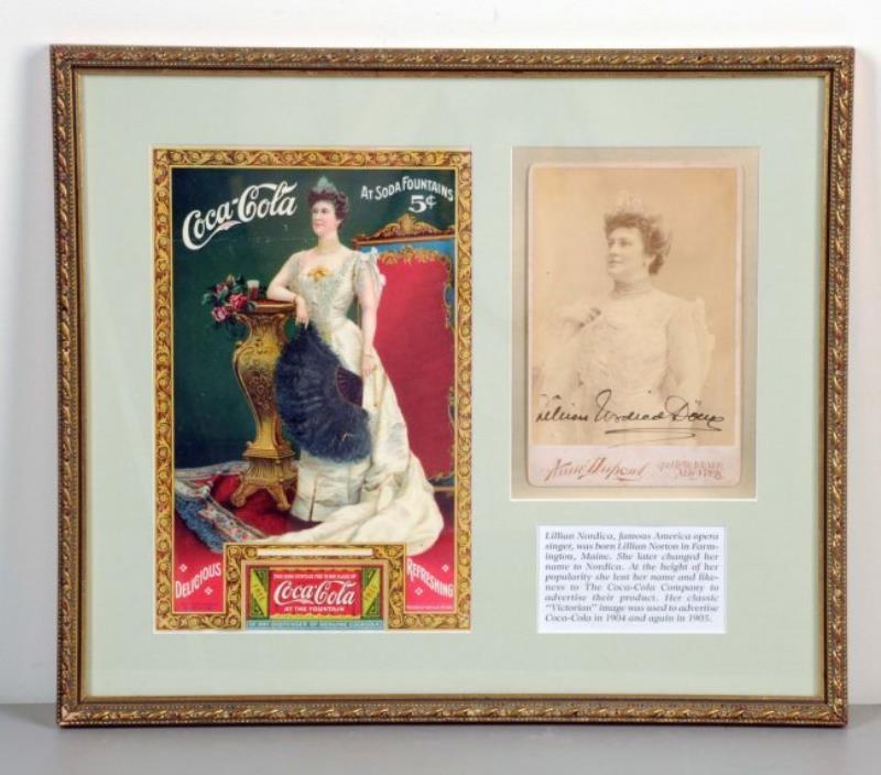 1904 Coca-Cola Lillian Nordica Coupon & Autograph