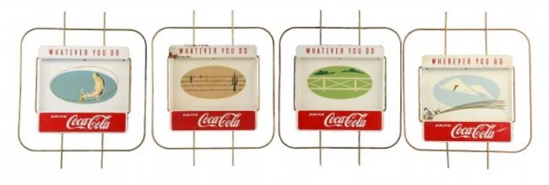 Coca-Cola Metal Advertising Signs.