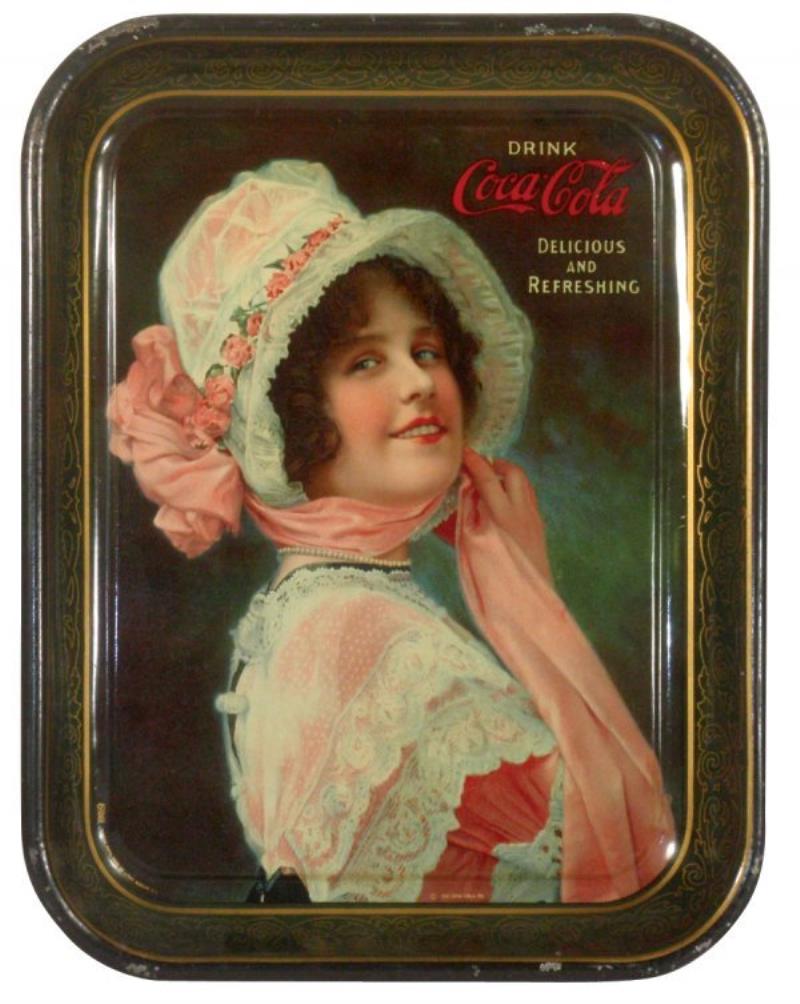 Coca-Cola serving tray, Betty, c.1914, Exc cond,