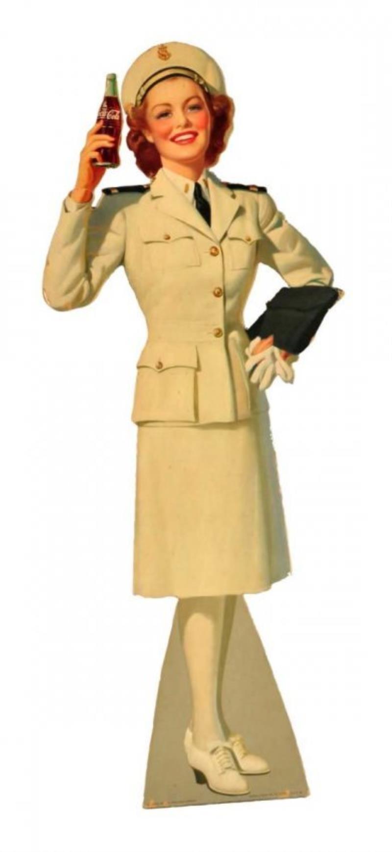 1943 Coca - Cola Navy Girl Cutout.