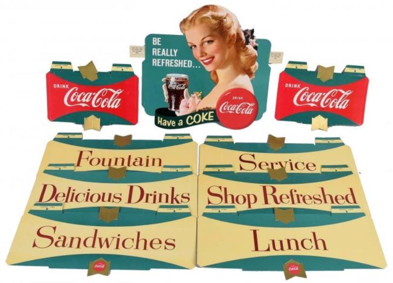 1958 Coca - Cola Bar Back Display