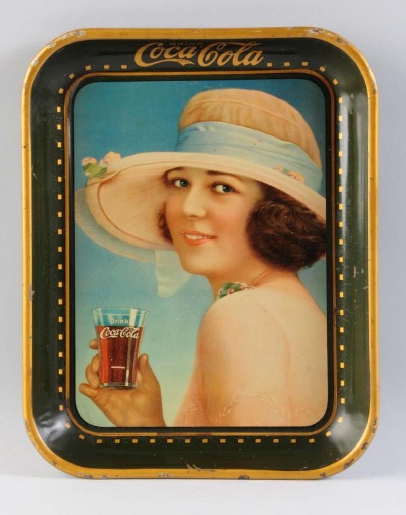 COCA COLA 1927 LITHO TIN SERVING TRAY Value & Price Guide