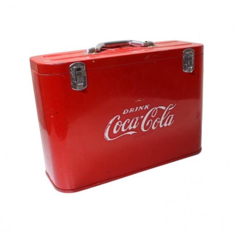 Vintage Coca Cola Metal Airline Cooler
