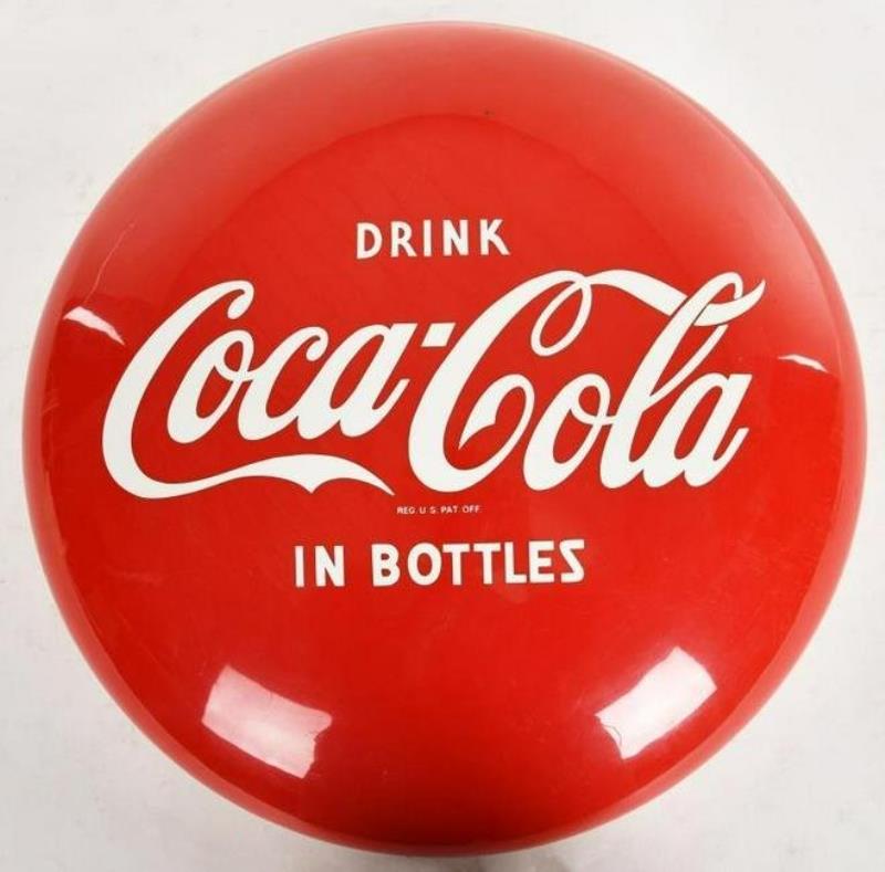 PLASTIC COCA COLA BUTTON LIGHT