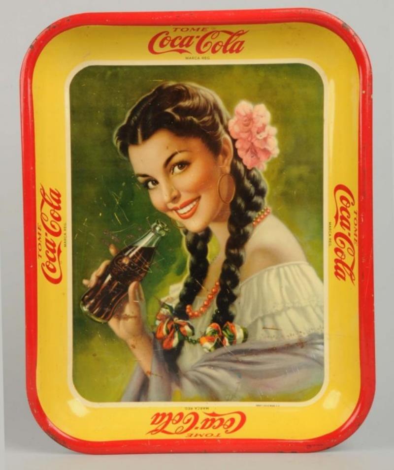 1950's Coca  Cola Spanish Trays Value & Price Guide