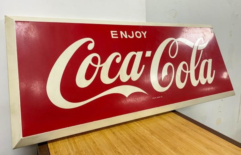 Metal Original ENJOY Coca Cola Store Sign RED WHITE