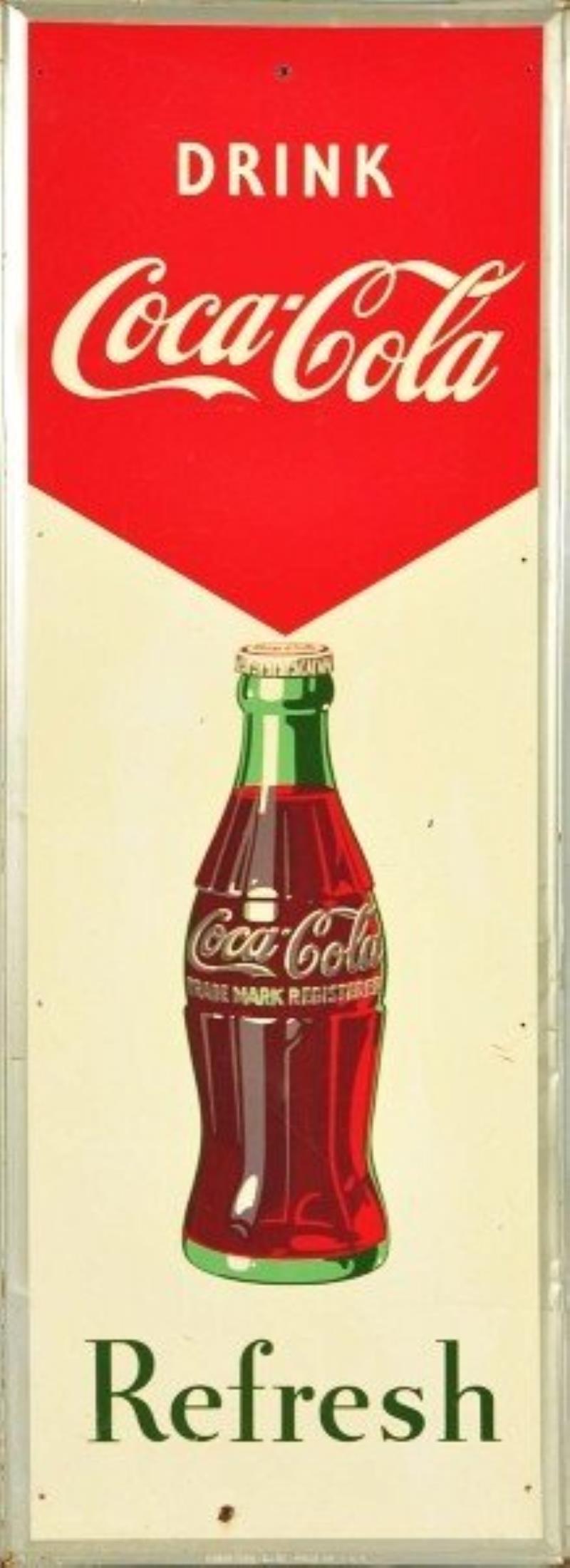 1951 Tin Coca-Cola Sign Value & Price Guide