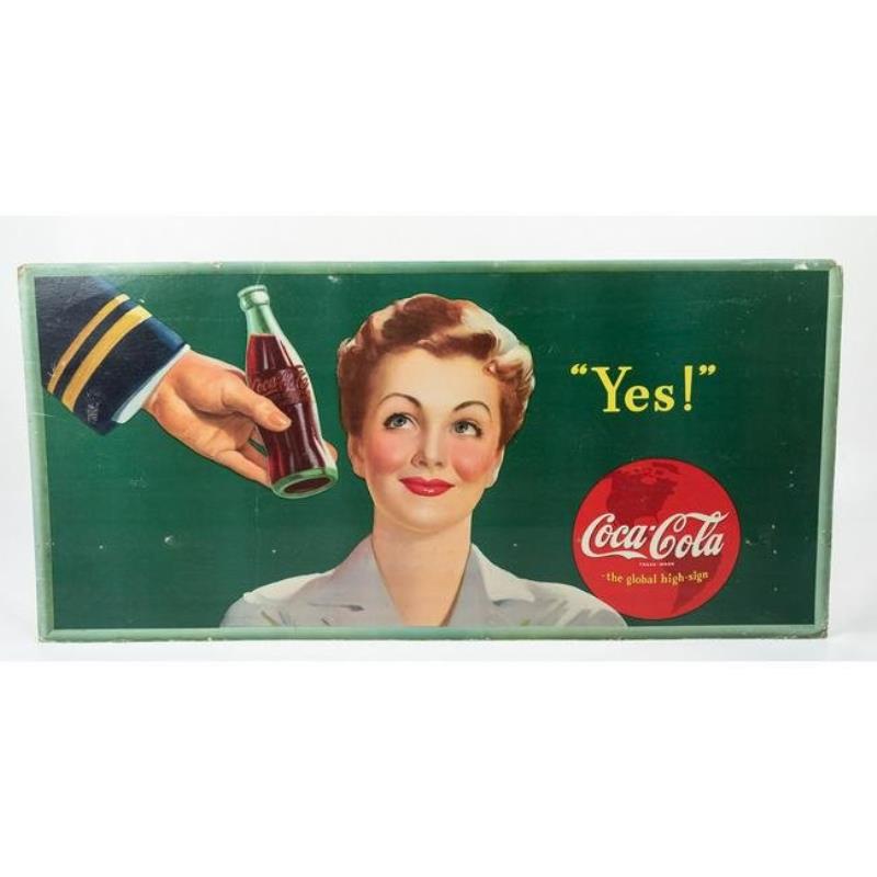 1944 Coca-Cola "Yes!" Poster Ad