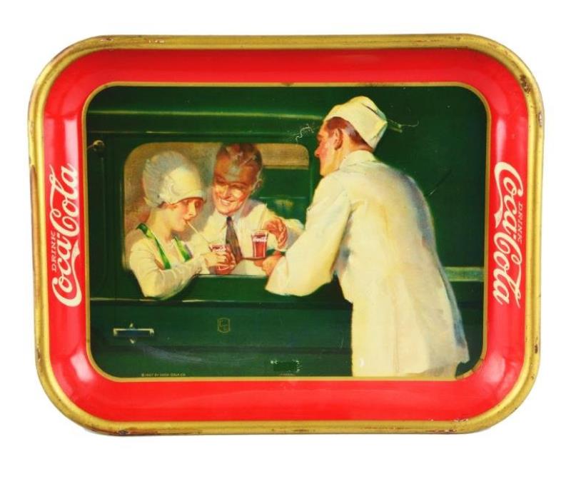 1927 Coca-Cola Serving Tray.