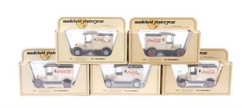 Matchbox MOY - A Group of Y12 "Coca Cola" Vans