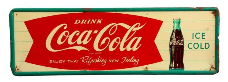 Coca-Cola Fishtail Tin Sign