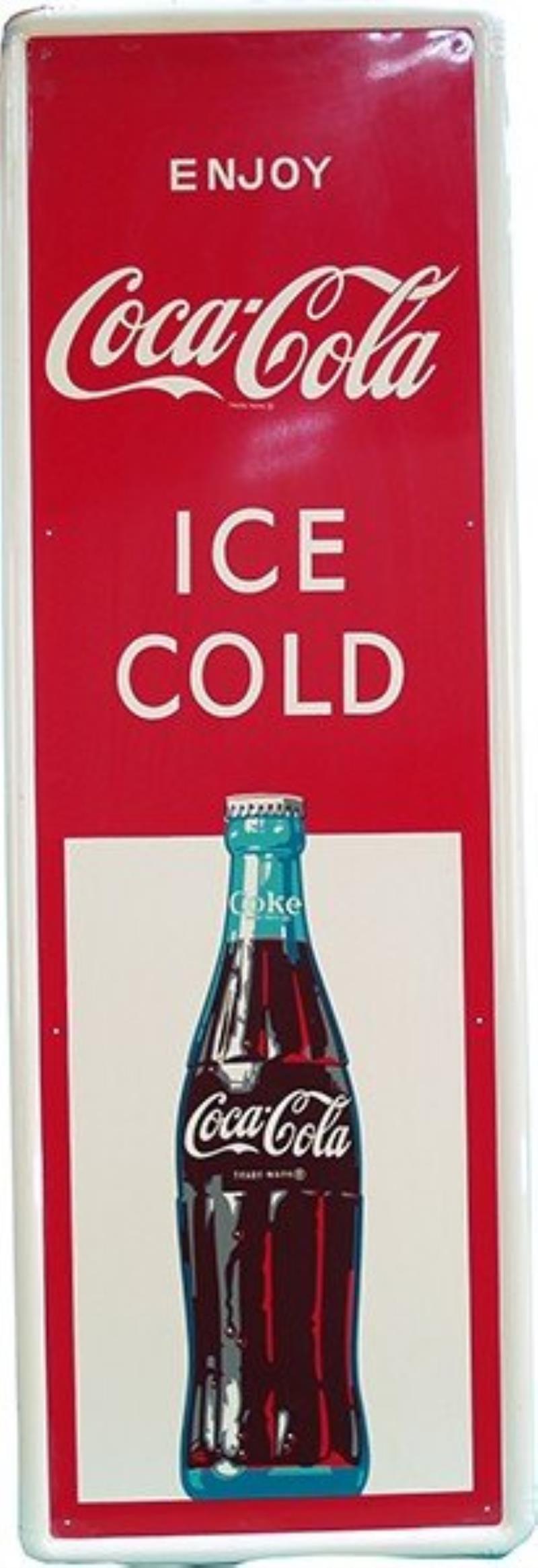 Enjoy Coca Cola Self-framed Tin Sign