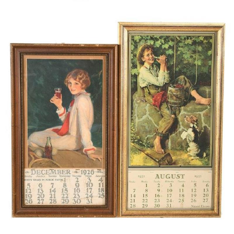 1932 and 1926 Coca-Cola Calendars