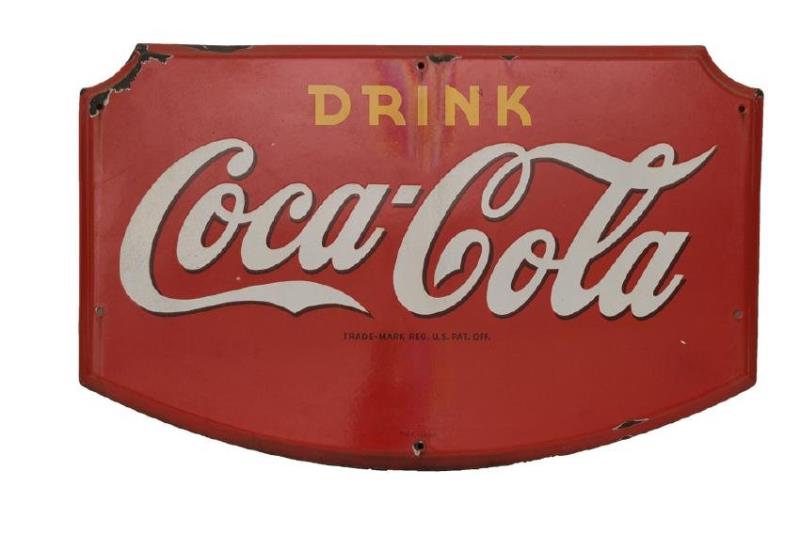 Coca Cola Porcelain Sign, Dated 1941