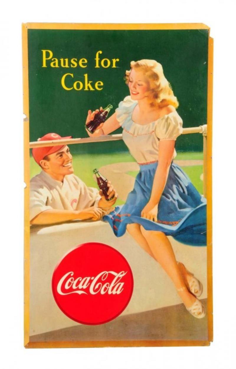 1948 Coca - Cola Cardboard Poster.