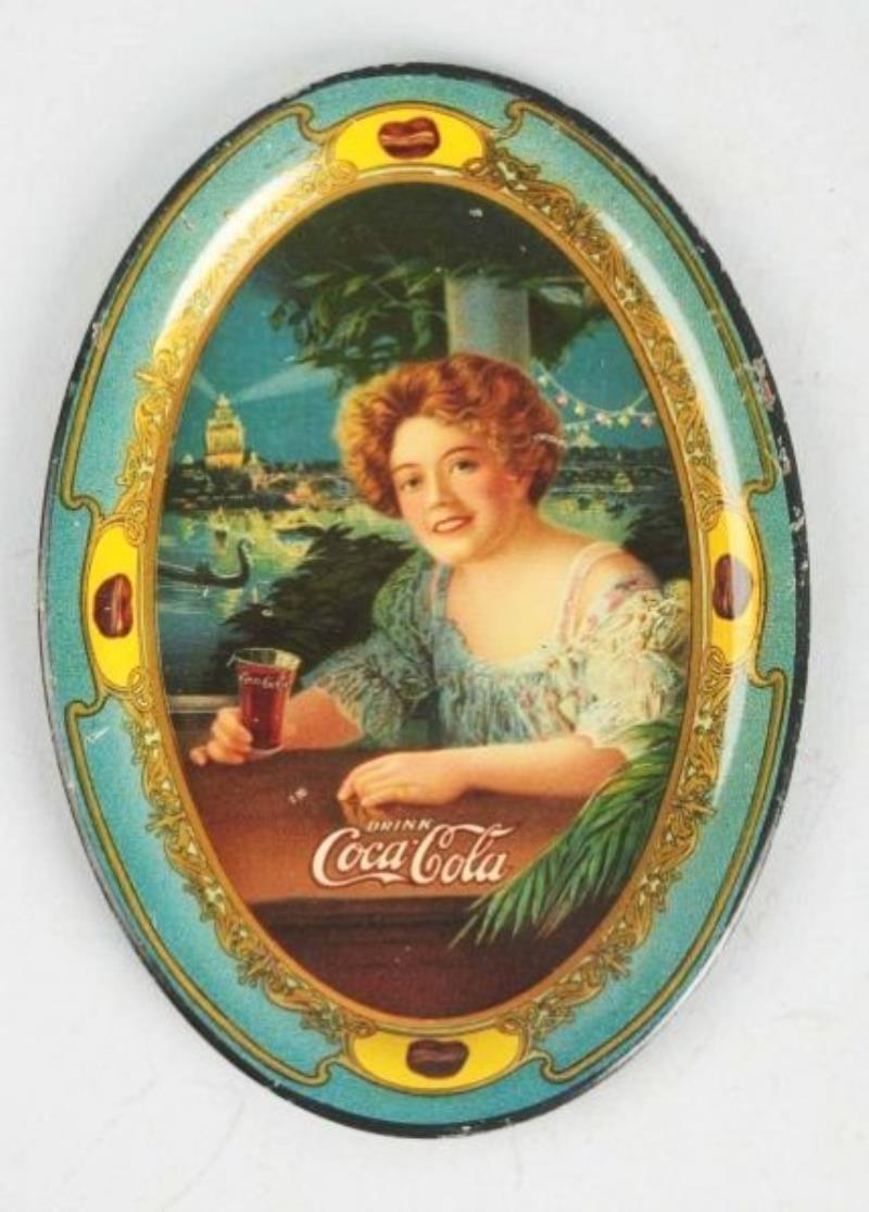 1909 Tin Coca-cola Tip Tray Value & Price Guide