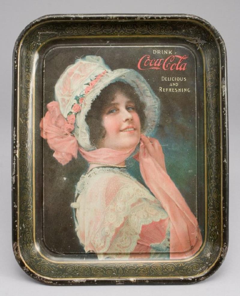 Coca-Cola 1914 serving tray, "Betty,"