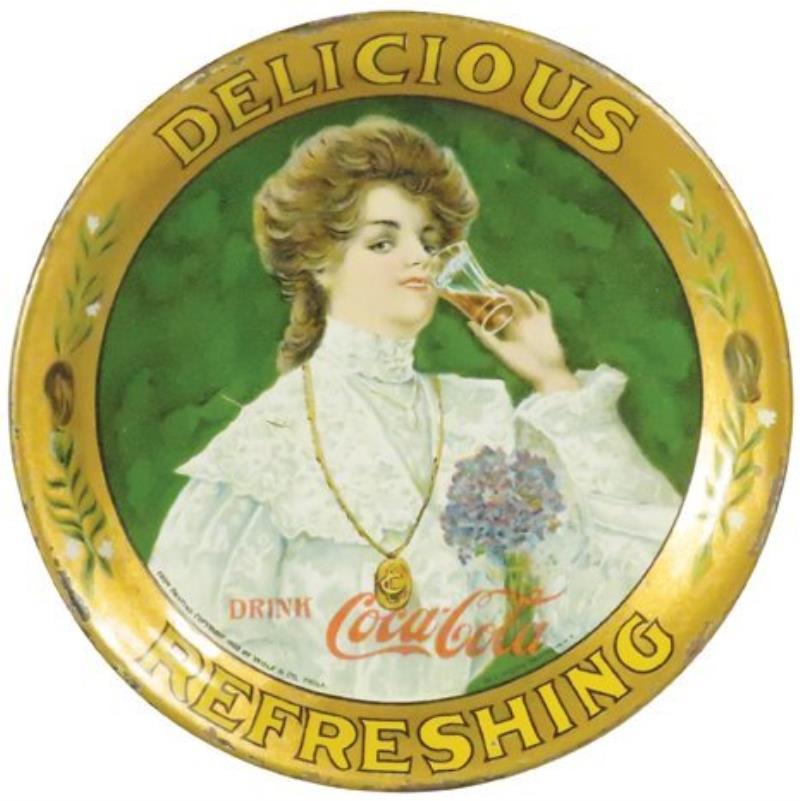 1906 Coca Cola Tin Tip Tray