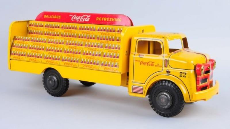 1950s Coca - Cola Marx Tin Toy Truck.