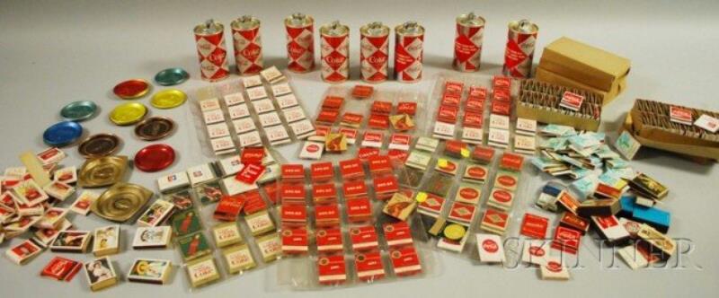 Lot of Coca-Cola Matches, Matchbooks, and Lighters