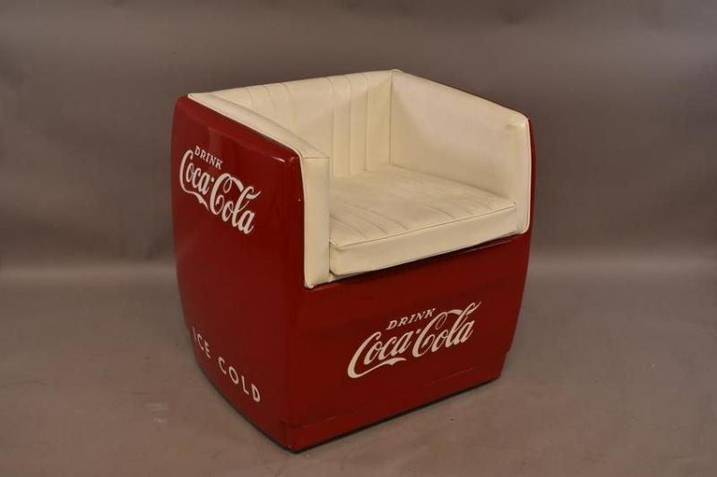 VINTAGE COCA COLA COOLER CHAIR