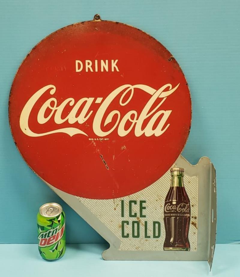 1951 Drink Coca Cola Flange Sign