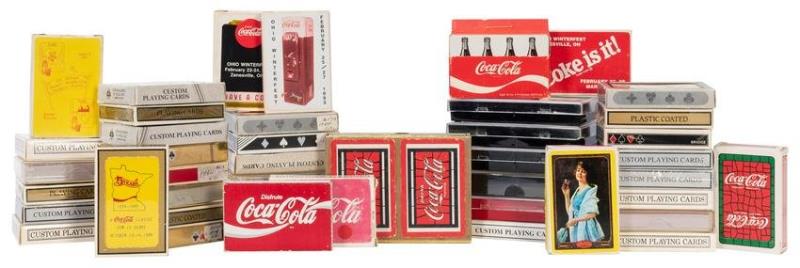 Lot of Cola-Cola Collectors Club Playing Card Decks.