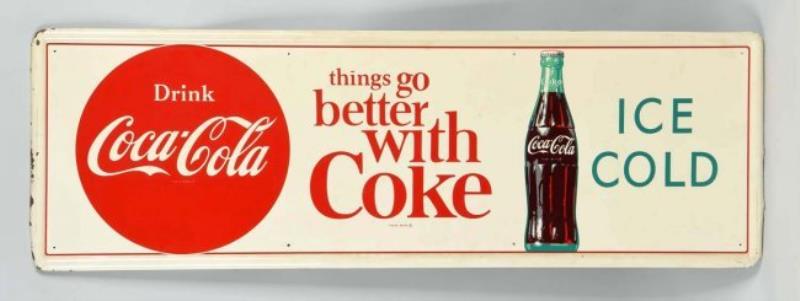 Large Advertising Coca-Cola Tin Sign.