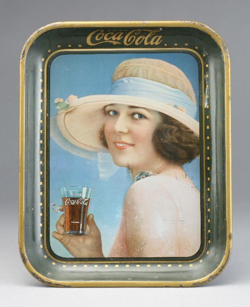 1921 Coca Cola Summer Girl Tin Serving Tray Value & Price Guide