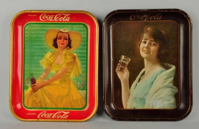 1923 & 1939 Coca-Cola Serving Trays.