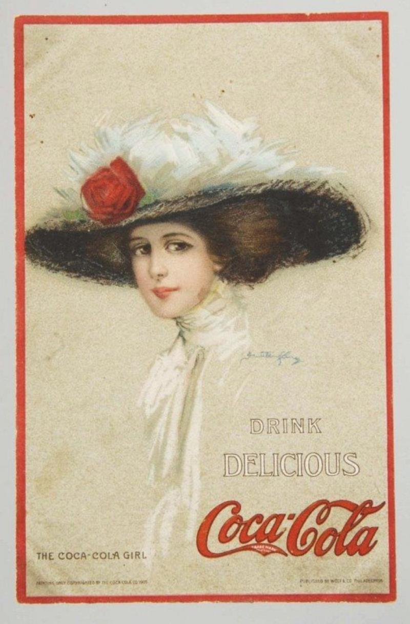 1910 Coca-Cola Girl Postcard