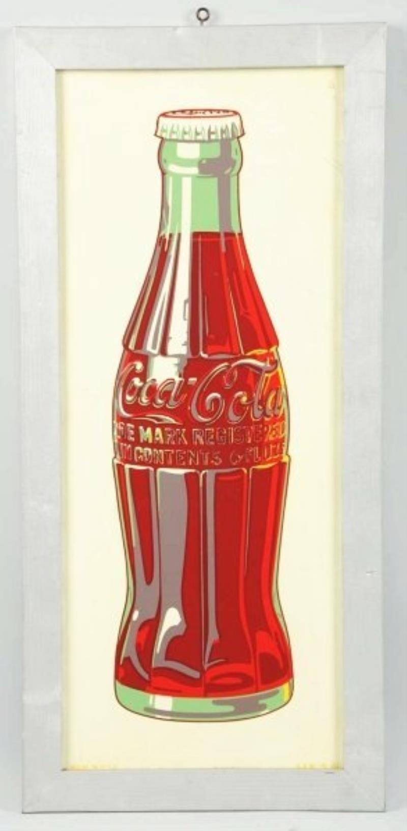 1941 Coca-Cola Tin Bottle Sign